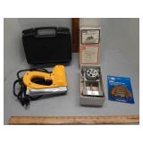 Stapler,  dowel jig  & screw extractor