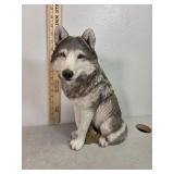 Sand cast wolf, 14" tall