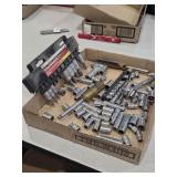 Torx Bit and 1/4" sockets, ratchet+