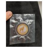 2015 3/4 Oz. 999silver Canada $2 coin grey wolf