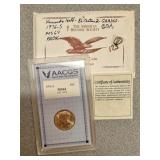 AACGS 1976 S 50c Kennedy COA MS64 Bi Centennial