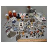Collectable pins, buttons & other