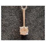 *Vintage sterling silver pendant necklace