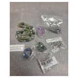 Unaite with crystal costume jewelry, geode