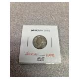 1928 Mercury dime