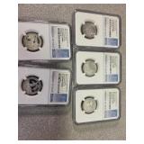 2016 S 25c clad set NGC PF70 First Day Of Issue