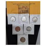 6 Canadian quarters Olympic events 2007-2010