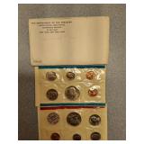1972 US mint set P&D and 5c P mint error clipped