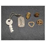 * Old Brownie scout pins, black hills gold