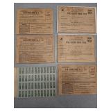 * WW II War Ration Books