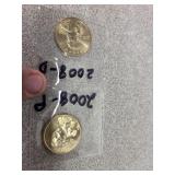 2008P,D Sacagawea dollars Unc60