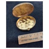 * Vintage brass pillbox