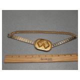 *gold-toned metal belt