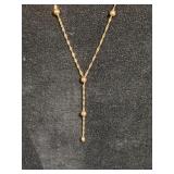 * 10k yellow gold Italy rope chain with fixed