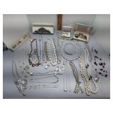 Costume Jewelry: earrings & necklaces. Avon and