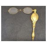 *Antique gold filled lorgnette glasses
