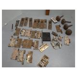 Antique brass door hardware