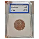 IGS 1992 S Washington 25c PR70 DCAM Silver