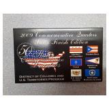 2009  25c Satin Finish Commemorative Quarters D