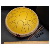 Steel 15 note Tongue Drum 13", mallets, finger