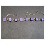 * Vintage Coro purple thermoset choker