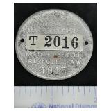 * 1915 Illinois Motor Vehicle & Bicycle Law