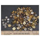 * Lg lot of metal buttons various sizes