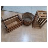 Wooden Crates & Bushel Baskets