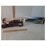 Snap-On 1/43 scale coin bank semi & Snap-On semi