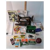 Vintage Singer sewing machine and accessories