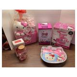 Hello Kitty- Bank, Coffeemaker,  Cake Pan +
