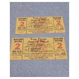 * Unused 1970 King Orange Jamboree Parade Tickets
