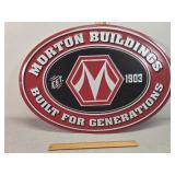 *Embossed Morton Buildings large metal sign