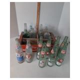 Wood Coca-Cola crate& bottles: Pepsi Nebraska