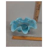 Mid Century ruffled, fluted edge bowl