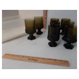 Green goblets and tote