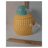 Pier 1 hedge hog cookie jar
