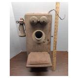 Antique Wood hand crank Telephone
