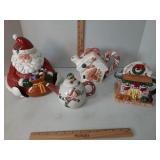 Ceramic Christmas cookies jars