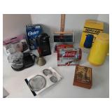Coca-Cola items, chopper,  can opener,  music box