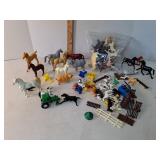 Plastic farm animals