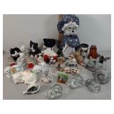 Cat figurines & other