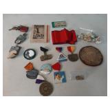 Old padlocks,  Murdock Centennial medallion &