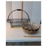 Metal planter & hanging basket