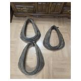 3 Leather pieces