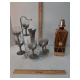 liquor decanter & bar set w/ carafe
