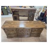 Dresser with mirror 62x13x78"