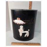 1950s metal trash can made by Ransburg