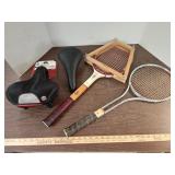 Bicycle Seats, Tennis Rackets