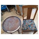 Wooden Chair & Table